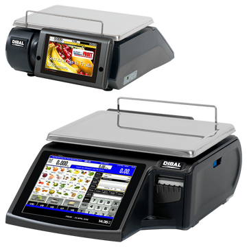 Báscula comercial con impresora Dibal D-955 P 10+7