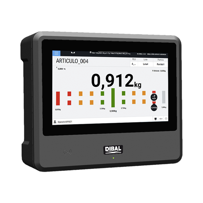 Indicador de peso PC Dibal VT-600