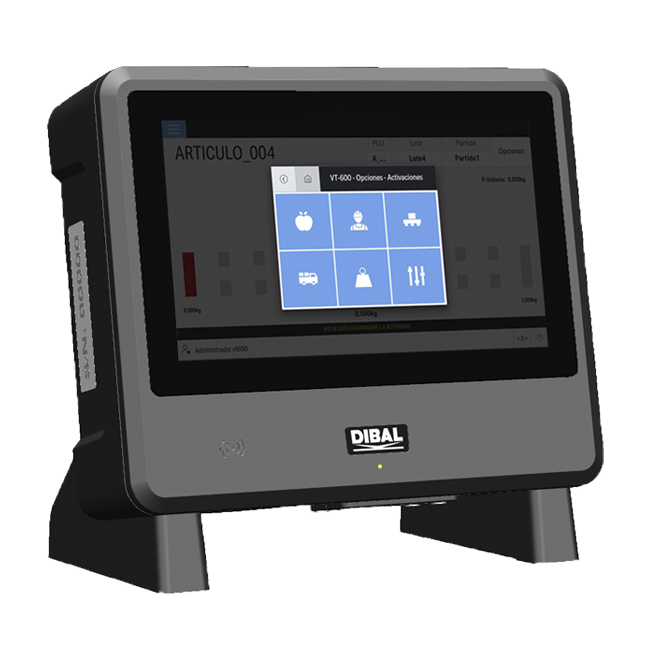 dibal vt600 control de contenido efectivo de llenado