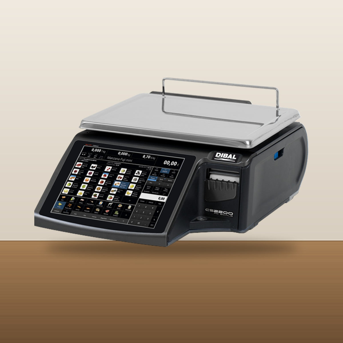 Balanza Dibal CS-2255 W Formato Plano — en entorno de uso (mostrador)